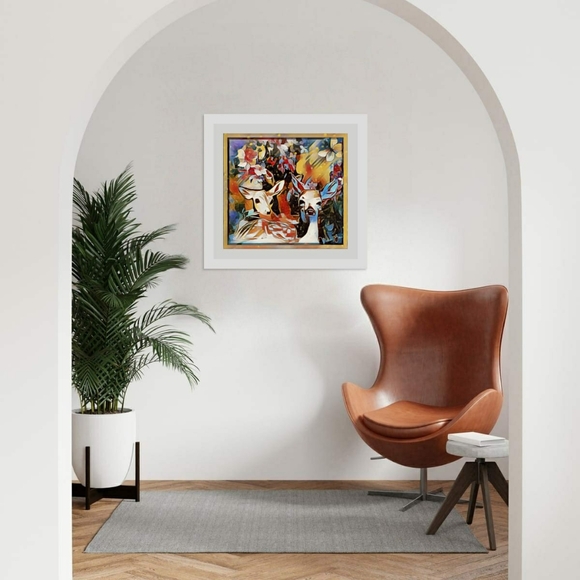 "Mosaic Meadow" Original Digi-impresionism By MalloryJane. 16"x18" Option Avail - Picture 2 of 7